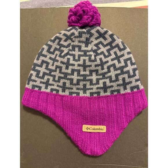 Columbia Omni-Heat Lyon Mountain Peruvian Earlap Hat Youth One Size - Picture 2 of 8